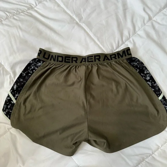 LG Women's Olive Green Athletic Shorts - Picture 3 of 4